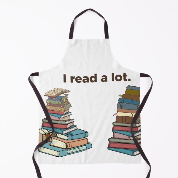 Item preview, I read a lot - book stacks designed and sold by printsbyko.