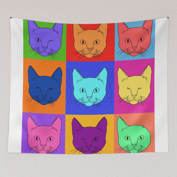 Item preview, Large Size Colorful Cats designed and sold by The Odd Cat Sanctuary  Merch.