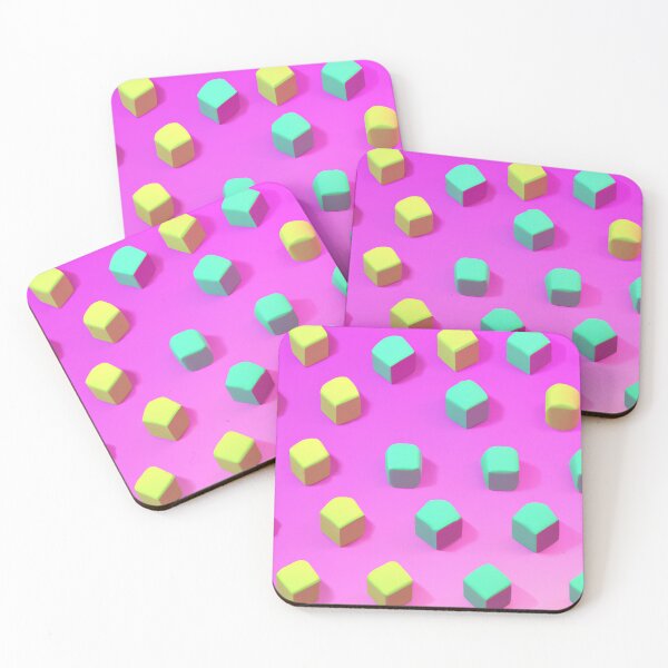 Item preview, Neon Marshmallows Pattern designed and sold by Bakesales.