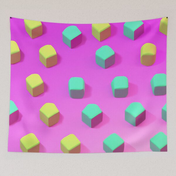 Item preview, Neon Marshmallows Pattern designed and sold by Bakesales.