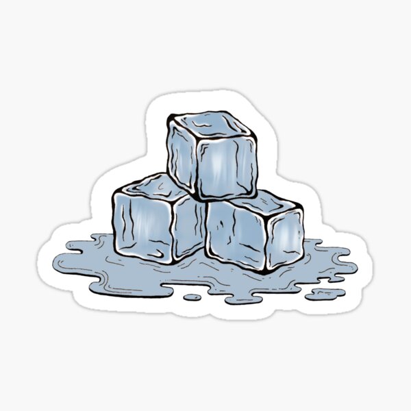 One Big Ice Cube And Three Small Ice Cubes, Ice Cream Brick, Solid Ice,  Water Ice Crystals PNG Transparent Image and Clipart for Free Download