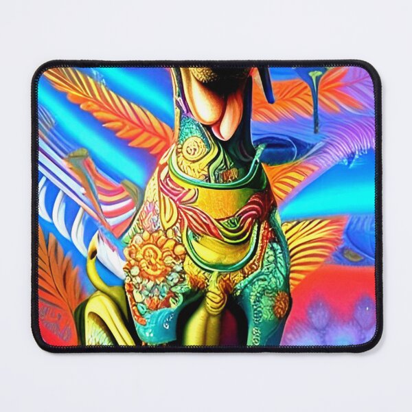 Item preview, Colorful, abstract hound dog wall art as prints, on canvas, or large posters. Wall art decor for your home. Choice of print sizes. designed and sold by JoelsCorner.