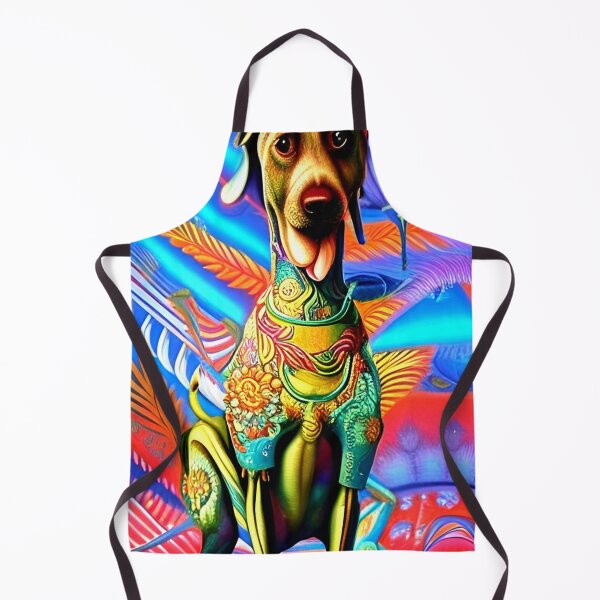 Item preview, Colorful, abstract hound dog wall art as prints, on canvas, or large posters. Wall art decor for your home. Choice of print sizes. designed and sold by JoelsCorner.