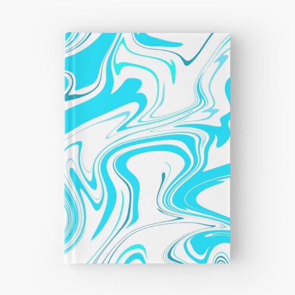 Item preview, Pastel Blue Sky White Fluid Liquify Wavy Marble Abstract Pattern designed and sold by AbstractGlories.