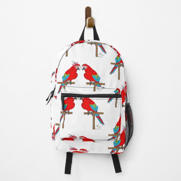Item preview, Crazy Bird Person with Green Wing Macaws designed and sold by Laughing Parrot Studio.