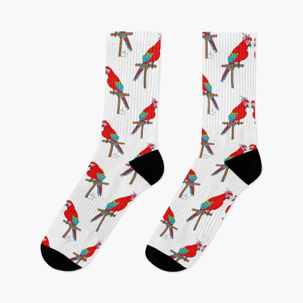Item preview, Crazy Bird Person with Green Wing Macaws designed and sold by Laughing Parrot Studio.