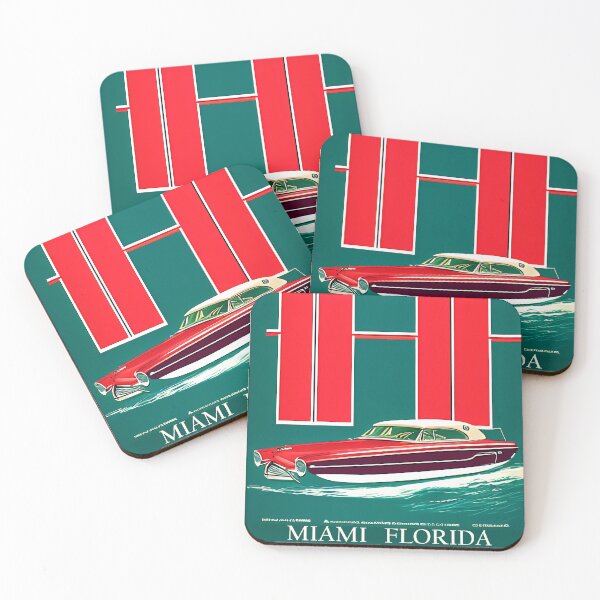 Item preview, Vintage Miami Poster designed and sold by BAYFAIRE.