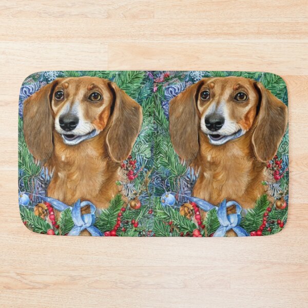 Item preview, Dachshund Dog Christmas Celebration 5 designed and sold by AnadAA.