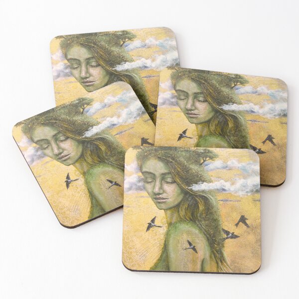 Item preview, Surreal Moss covered woman with home designed and sold by AmandaFineArt.