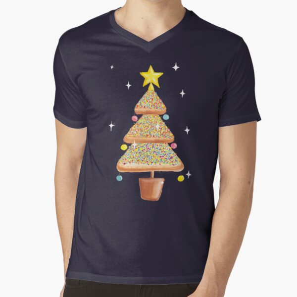 Fairy Christmas | Fairy Bread | Pink V-Neck T-Shirt