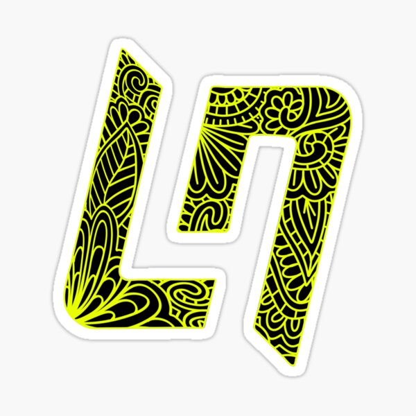 Item preview, LANDO NORRIS LOGO ZENTANGLE - F1 - FORMULA 1 designed and sold by aiillustrations.