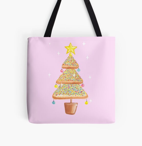 Fairy Christmas - Fairy Bread - Pink All Over Print Tote Bag