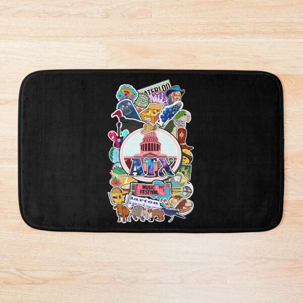 Item preview, Austin Texas Favorite Things Collage Print (transparent background) designed and sold by JandyDesign.