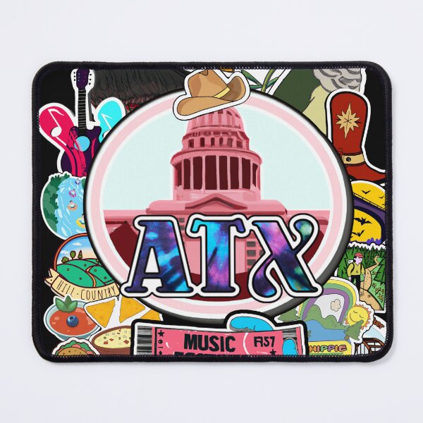 Item preview, Austin Texas Favorite Things Collage Print (transparent background) designed and sold by JandyDesign.