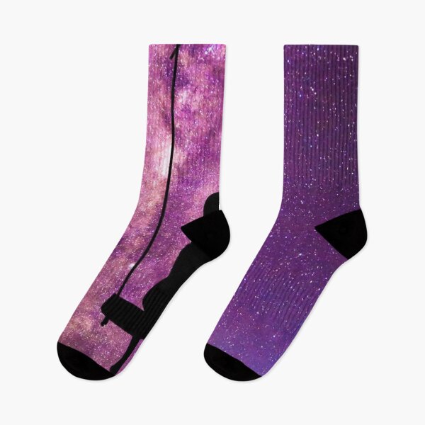 Item preview, the silhouette of a child on a swing watching the milky way and shooting stars designed and sold by Pattern1design.