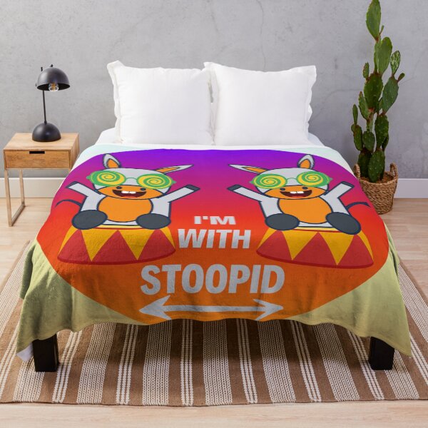 Item preview, Funny "I'm With Stoopid" Donkeys Gradient Background designed and sold by Write-to-Rebel.