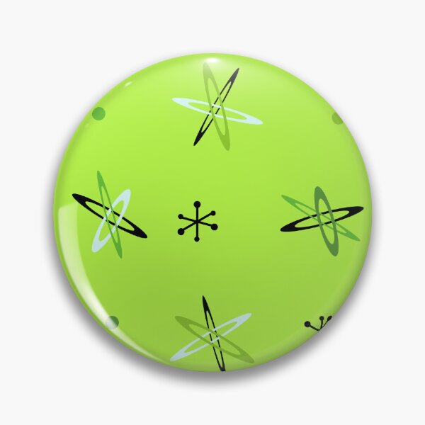 Item preview, Atomic Age Starbursts Chartreuse designed and sold by thepixelgarden.