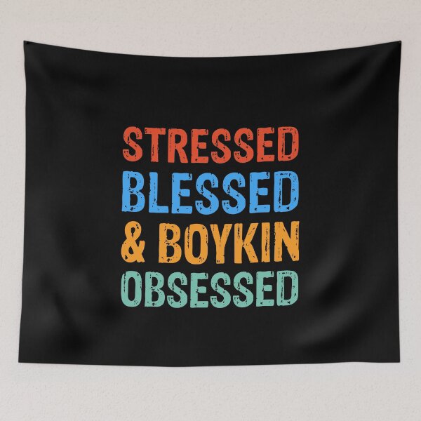 Item preview, Stressed Blessed and Boykin Obsessed Dog Gift  designed and sold by Guarddogdrive.