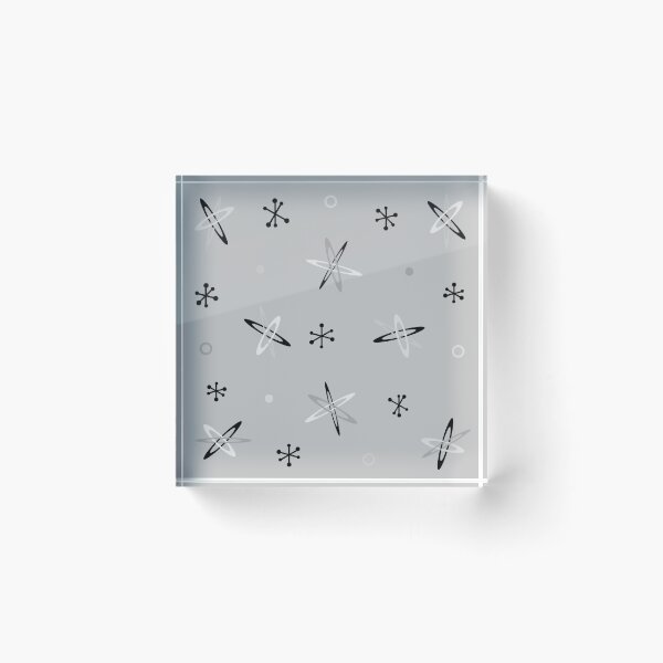 Item preview, Atomic Age Starbursts Gray designed and sold by thepixelgarden.