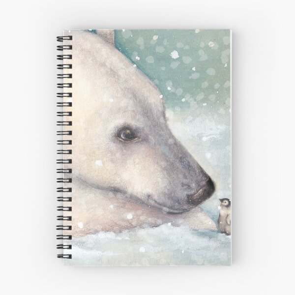 Item preview, Unexpected Giants - Polar Bear and Penguin watercolour designed and sold by alllittlethings.