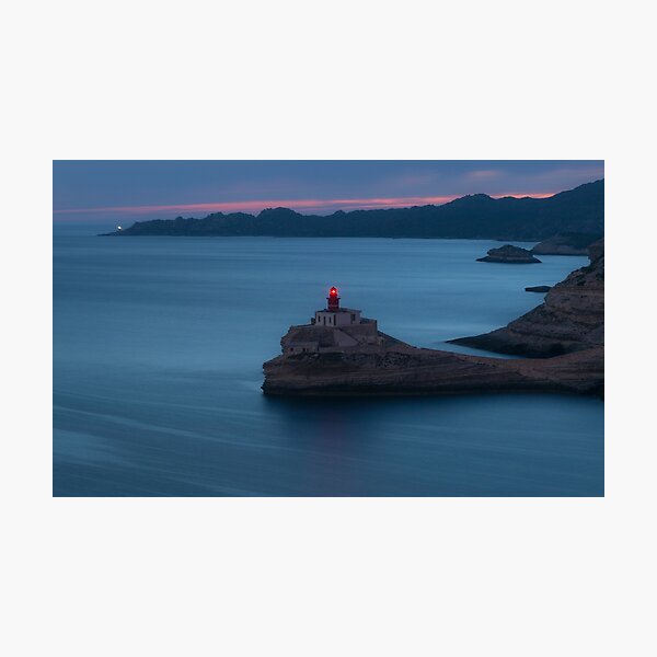 Madonnetta lighthouse in Bonifacio Photographic Print