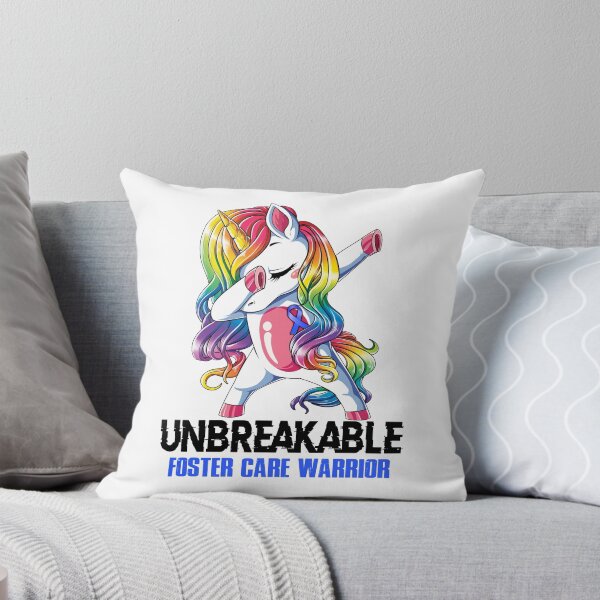 Item preview, Foster Care Awareness - Unicorn Foster Care Warrior Ribbon UNBREAKABLE designed and sold by Fernandezf.
