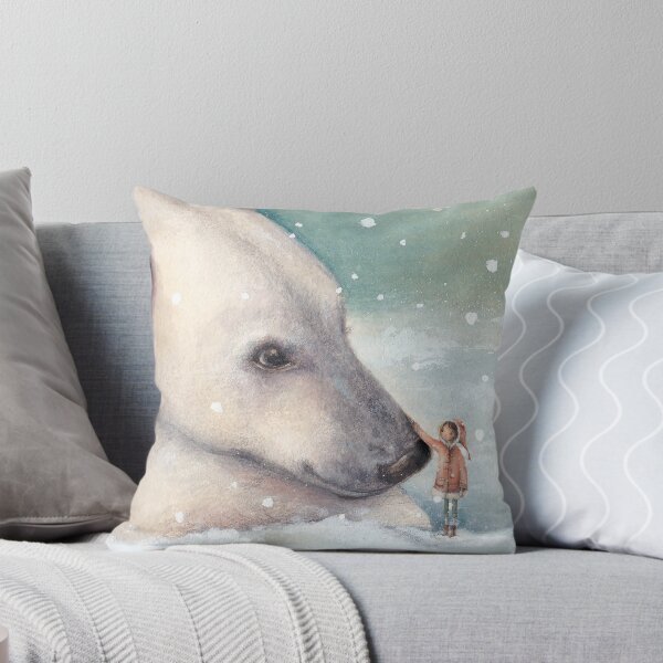 Item preview, Unexpected Giants - Polar Bear and Snow Girl watercolour designed and sold by alllittlethings.