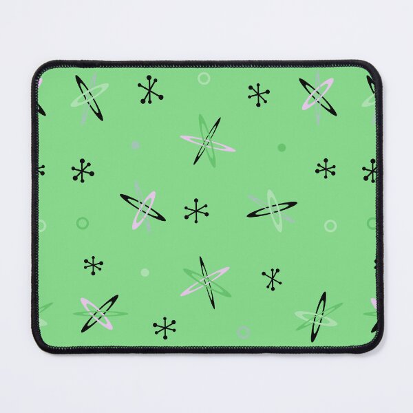 Item preview, Atomic Age Starbursts Green designed and sold by thepixelgarden.