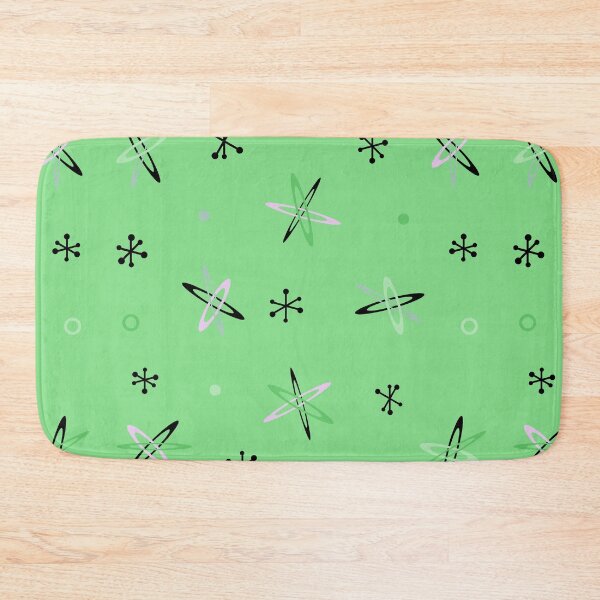 Item preview, Atomic Age Starbursts Green designed and sold by thepixelgarden.