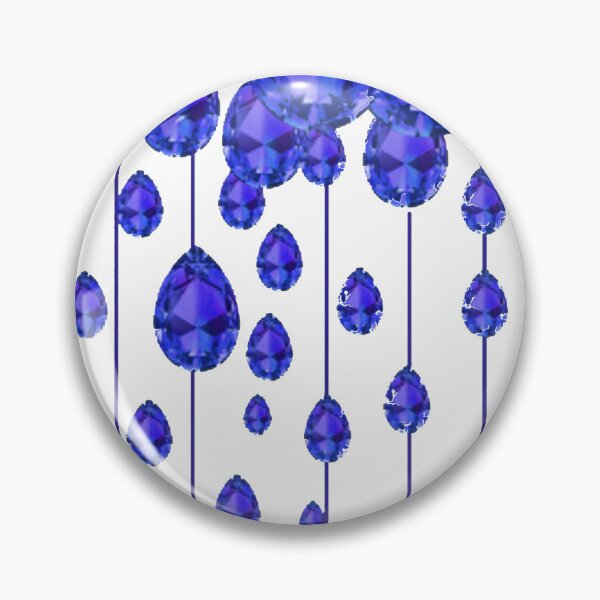 Item preview, BLUE SAPPHIRE SEPTEMBER  BIRTHSTONE GEMS WHITE ART designed and sold by sharlesart.