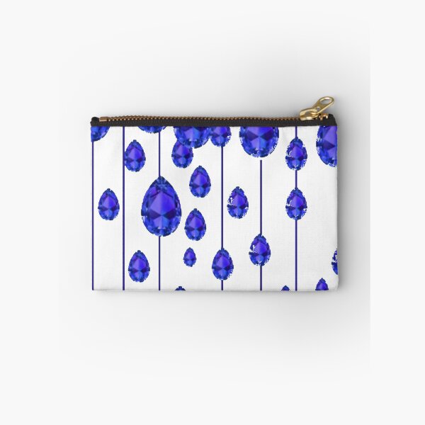 Item preview, BLUE SAPPHIRE SEPTEMBER  BIRTHSTONE GEMS WHITE ART designed and sold by sharlesart.