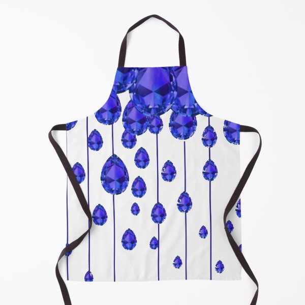 Item preview, BLUE SAPPHIRE SEPTEMBER BIRTHSTONE GEMS WHITE ART designed and sold by sharlesart.