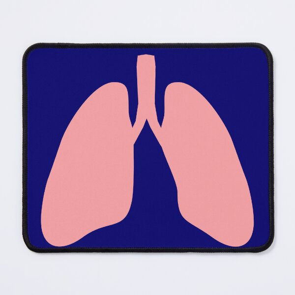 Item preview, Lung Silhouette in Pink - Navy Background designed and sold by Artsy-Chemist.