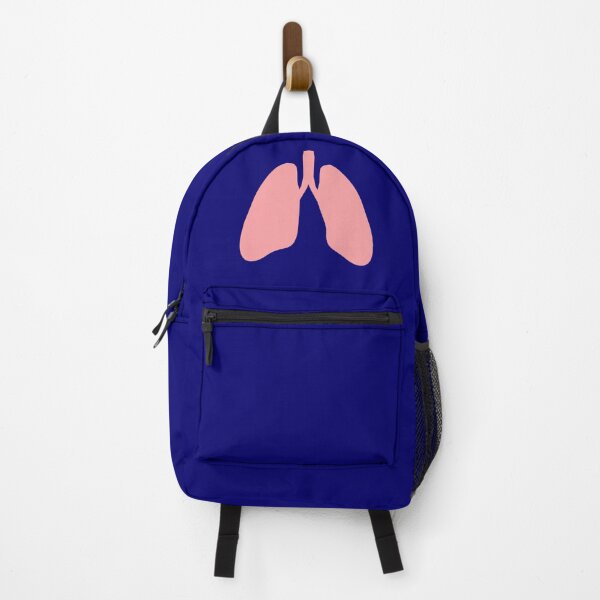 Item preview, Lung Silhouette in Pink - Navy Background designed and sold by Artsy-Chemist.