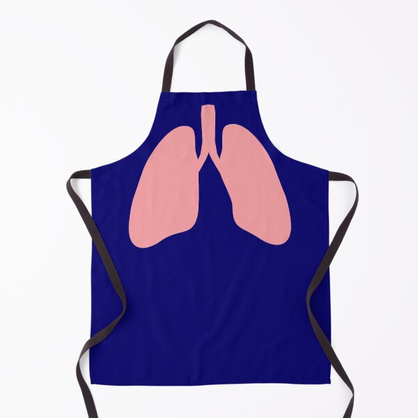 Aperçu de l'œuvre Silhouette de poumon en rose - Fond bleu marine créée et vendue par Artsy-Chemist.