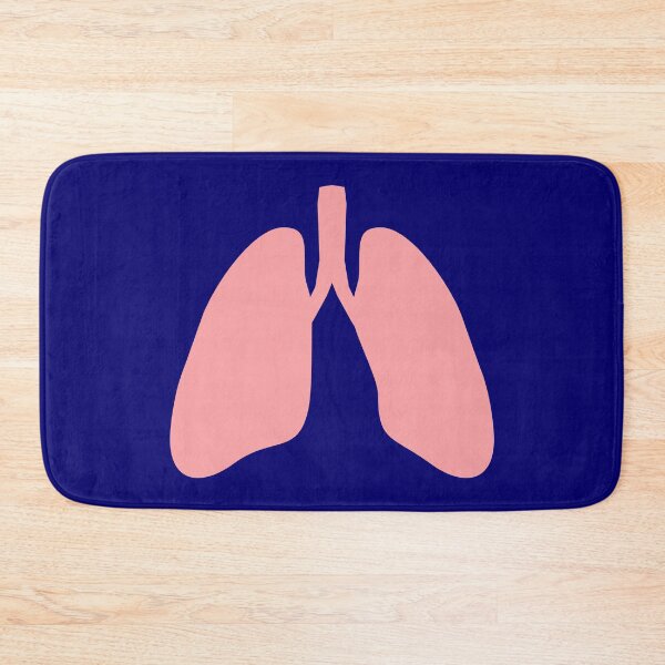 Item preview, Lung Silhouette in Pink - Navy Background designed and sold by Artsy-Chemist.