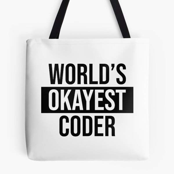 Item preview, World's Okayest Coder designed and sold by Adel Qasem.