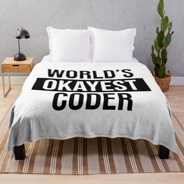 Item preview, World's Okayest Coder designed and sold by Adel Qasem.