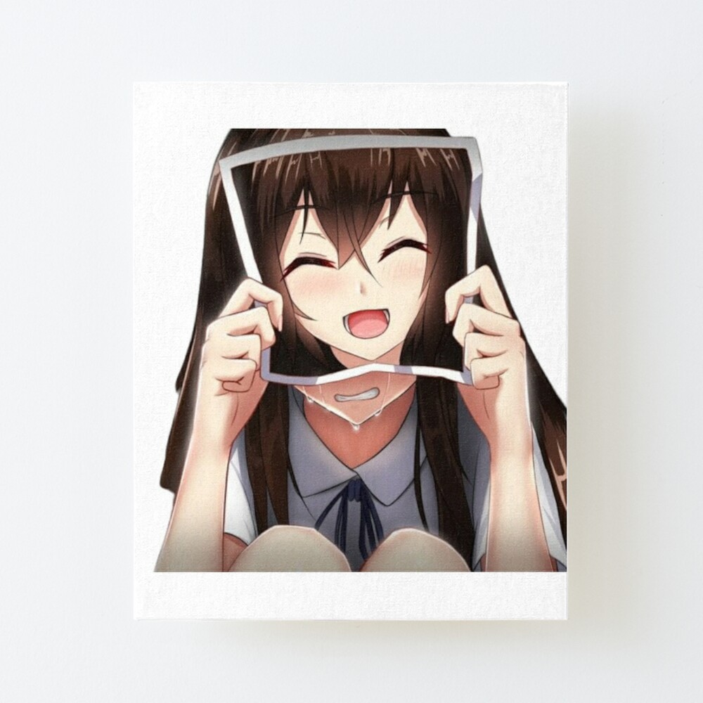 Anime girl in white top hiding HD wallpaper | Wallpaper Flare