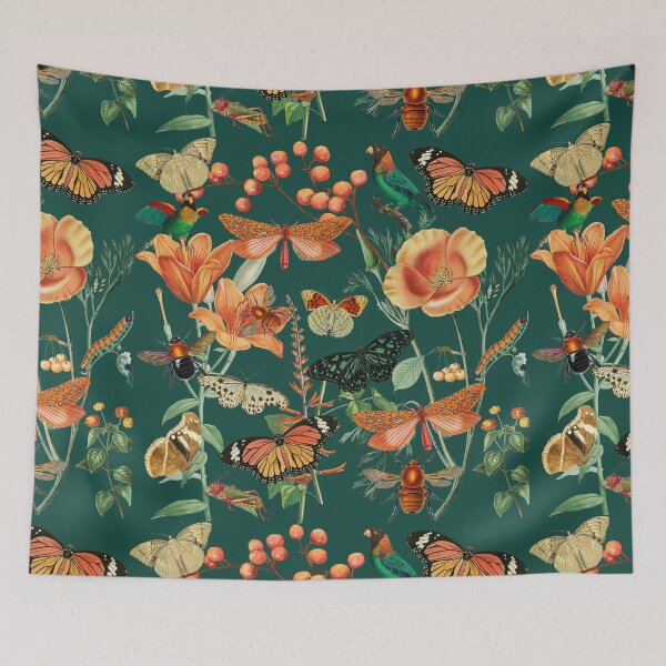 Item preview, Flowers Butterflies Pattern designed and sold by Yourfavshop600.