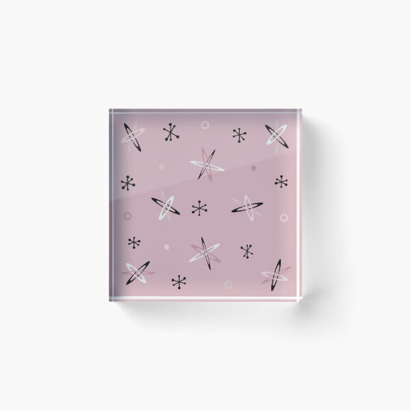 Item preview, Atomic Age Starbursts Mauve designed and sold by thepixelgarden.