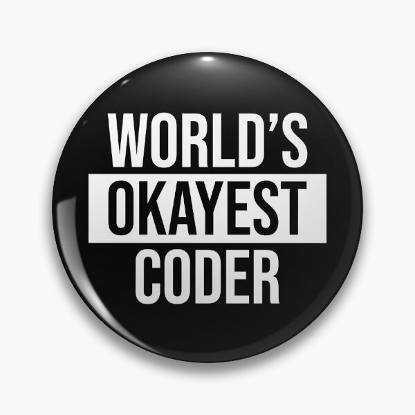 Item preview, World's Okayest Coder designed and sold by Adel Qasem.