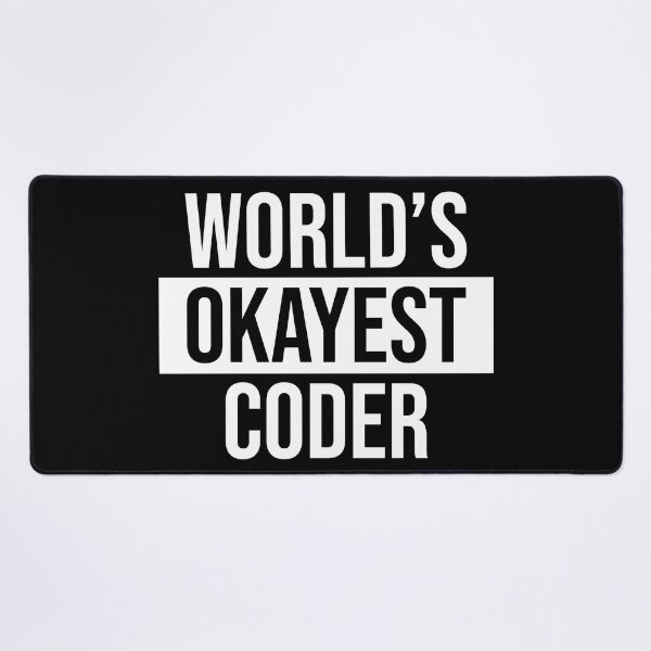 Item preview, World's Okayest Coder designed and sold by Adel Qasem.