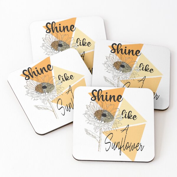Item preview, Shine Like Sunflower Motivational Quote designed and sold by LilaDiams.