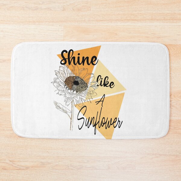 Item preview, Shine Like Sunflower Motivational Quote designed and sold by LilaDiams.