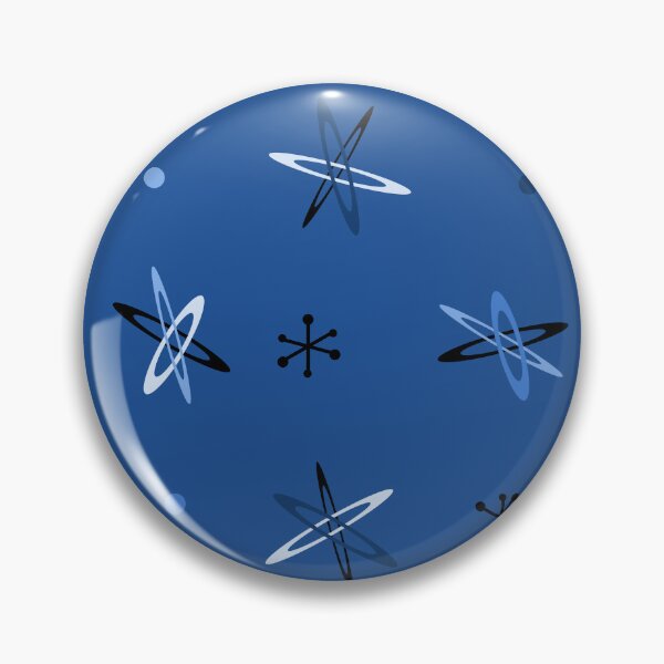 Artikelvorschau, Atomic Age Starbursts Marineblau entworfen und verkauft von thepixelgarden.