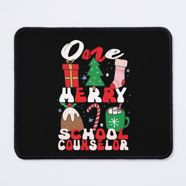 Item preview, One Merry School Counselor Funny Christmas School Counseling Pun designed and sold by SharpThreadZ.