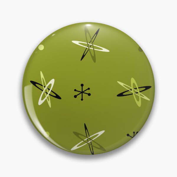 Artikelvorschau, Atomic Age Starbursts Olivgrün entworfen und verkauft von thepixelgarden.