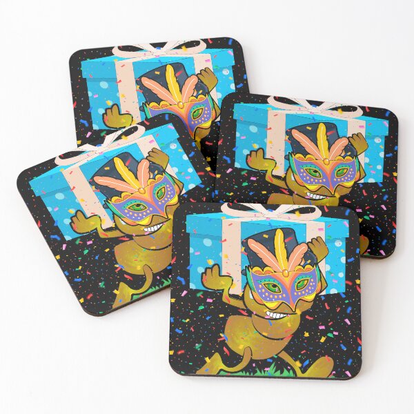 Item preview, Ant with gift and mask and confetti designed and sold by WorkerAnts.