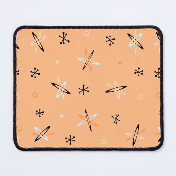Item preview, Atomic Age Starbursts Orange designed and sold by thepixelgarden.